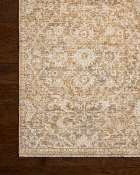 Loloi Elora ELR-06 Traditional Power Loomed Gold Natural Rug