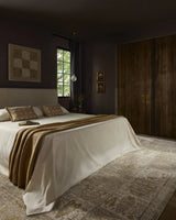 Loloi Elora ELR-07 Traditional Power Loomed Mushroom, Ochre Rug - room scene 1