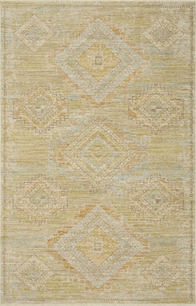 Loloi Elora ELR-09 Traditional Power Loomed Pistachio, Clay Rug