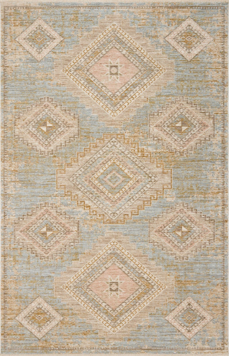 Loloi Elora ELR-09 Traditional Power Loomed Sky, Multi Rug