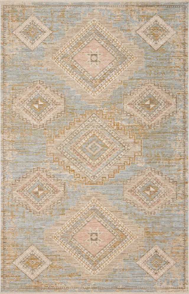Loloi Elora ELR-09 Traditional Power Loomed Sky, Multi Rug