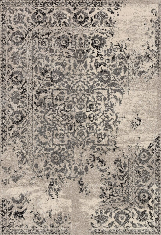 Loloi Emory Eb - 01 Ivory / Charcoal Rugs - Loloi - emoreb - 01ivcc3a57