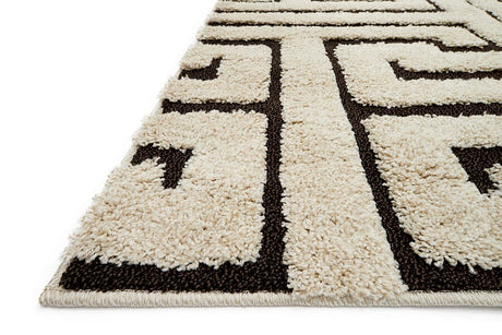 Loloi Enchant En-28 Ivory / Dark Brown Rugs.