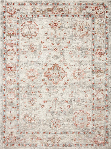 Loloi Estelle Est-01 Ivory/Rust Rugs.