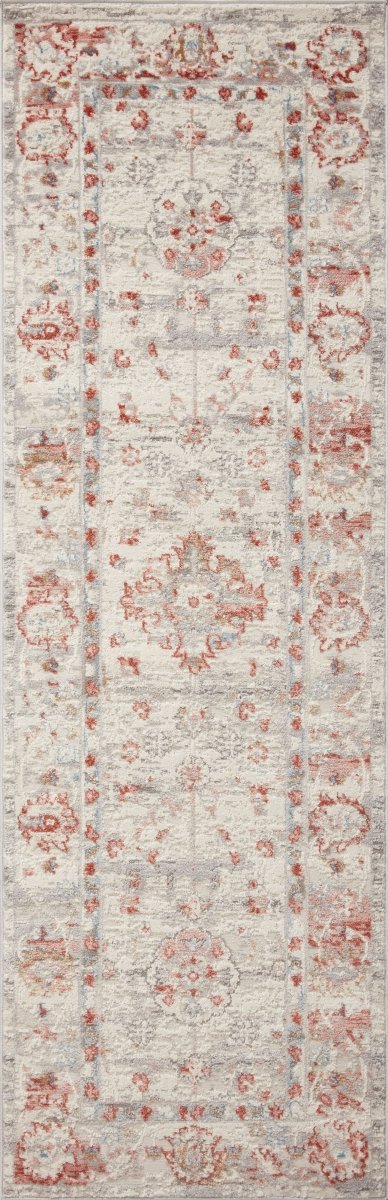 Loloi Estelle Est-01 Ivory/Rust Rugs.