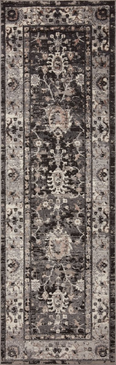 Loloi Estelle Est-02 Charcoal/Grey Rugs.