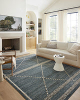 Loloi Fabian Fab-01 Denim/Charcoal Rug.