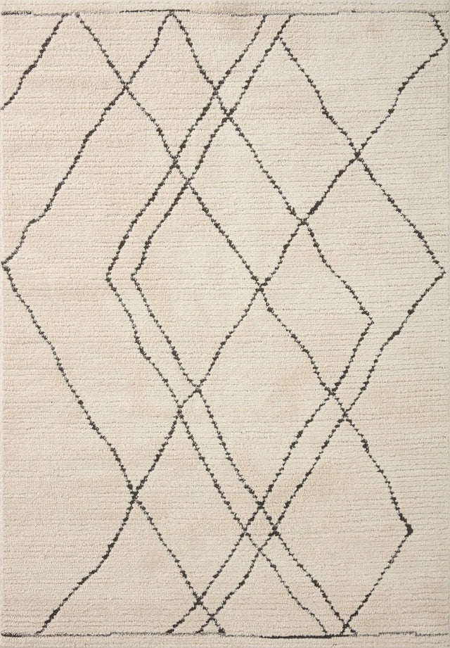 Loloi Fabian Fab-02 Ivory/Charcoal Rug.