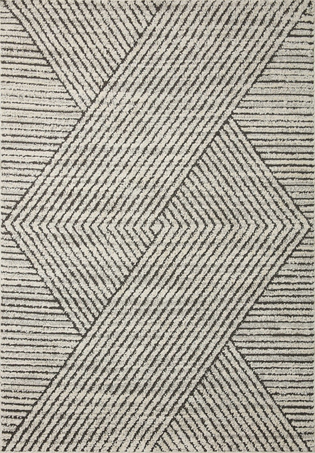 Loloi Fabian Fab - 06 Charcoal/Ivory Rug - Loloi - fabifab - 06cciv2740