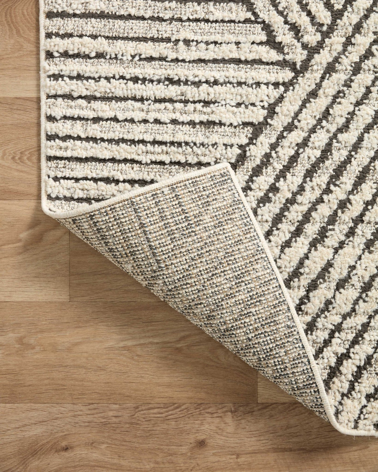 Loloi Fabian Fab - 06 Charcoal/Ivory Rug - Loloi - fabifab - 06cciv2740