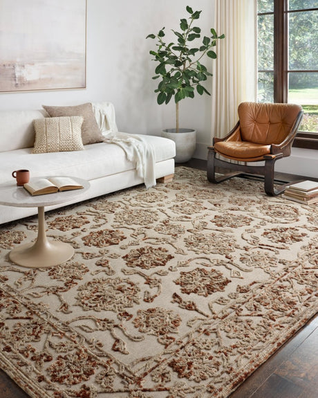 Loloi Halle Hae-03 Taupe/Rust Rugs.