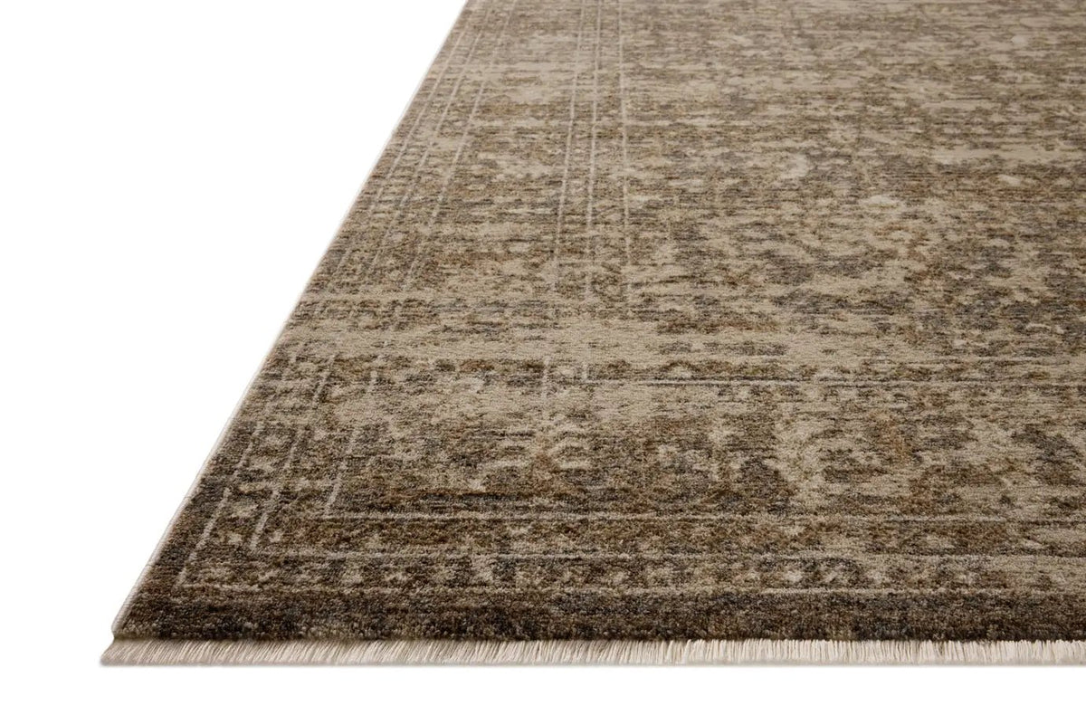 Loloi Haywood HYD-01 Granite / Natural Rug - rug corner