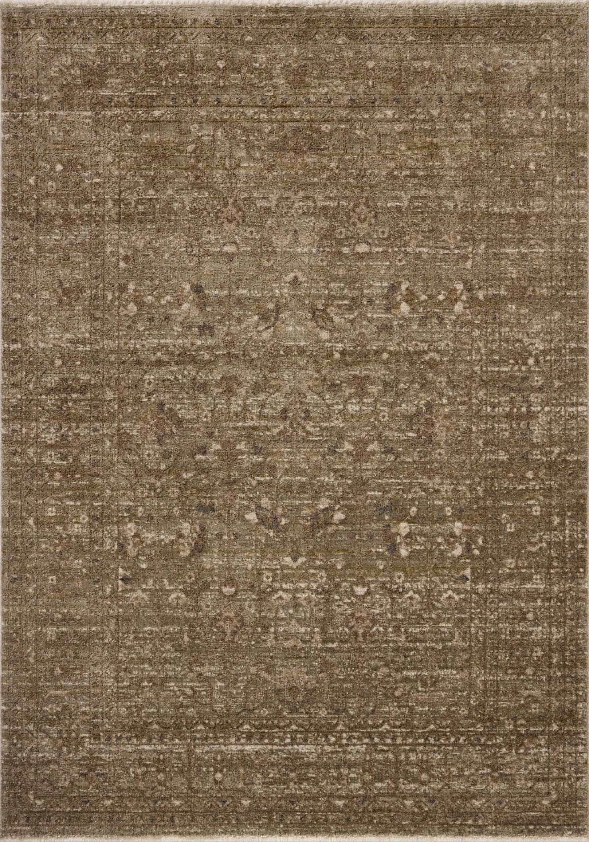 Loloi Haywood HYD-01 Sage / Brown Rug - main flat
