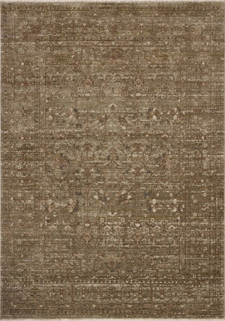 Loloi Haywood HYD-01 Sage / Brown Rug - main flat