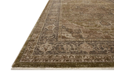 Loloi Haywood HYD-03 Moss / Charcoal Rug - rug corner