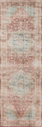 Loloi Heidi Hei-01 Terracotta/Aqua Rugs.
