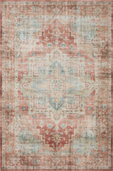 Loloi Heidi Hei-01 Terracotta/Aqua Rugs.