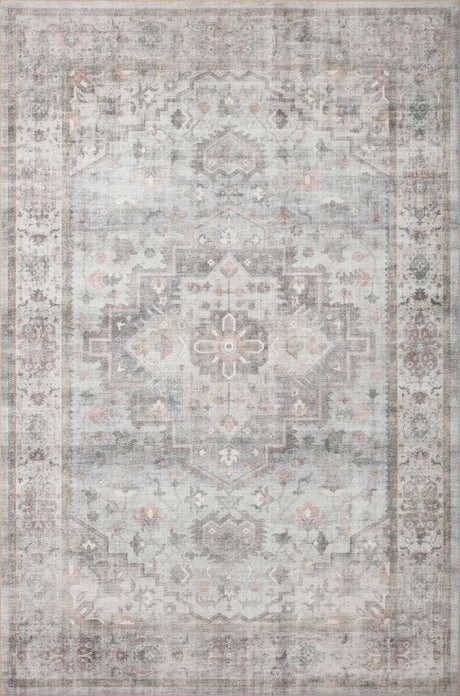 Loloi Heidi Hei-02 Dove/Blush Rugs.