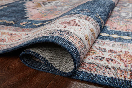 Loloi Heidi Hei-03 Denim/Blush Rugs.