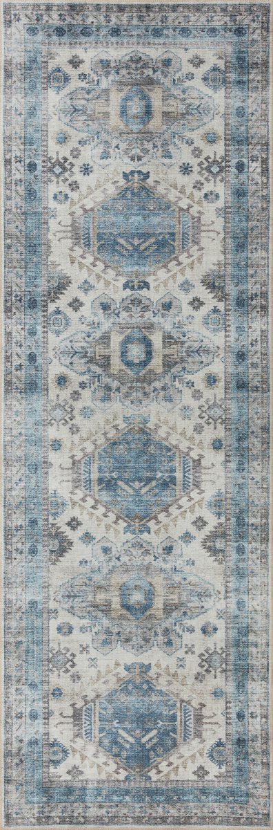 Loloi Heidi Hei-04 Ivory/Ocean Rugs.