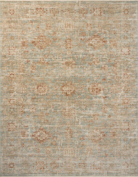 Loloi Heritage Her-06 Aqua/Terracotta Rug.