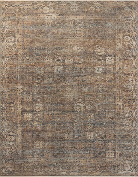 Loloi Heritage Her-07 Mocha/Denim Rug.