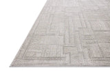 Loloi Hollis HOL-01 Grey / Ivory Rug - rug corner