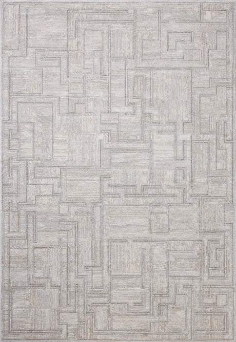 Loloi Hollis HOL-01 Grey / Ivory Rug - main flat