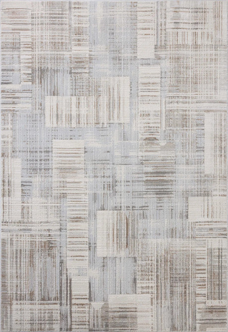 Loloi Hollis HOL-02 Pebble / Ivory Rug - main flat