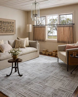 Loloi Hollis HOL-02 Pebble / Ivory Rug - room scene 3