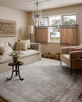 Loloi Hollis HOL-04 Smoke / Mist Rug - room scene 3