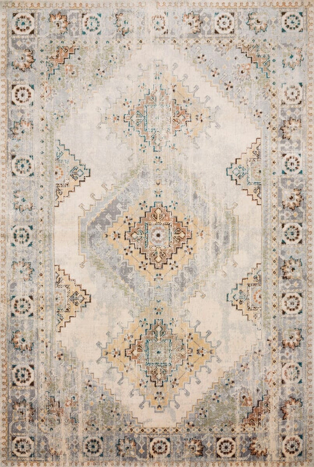 Loloi Isadora Isa-01 Oatmeal / Silver Rugs.