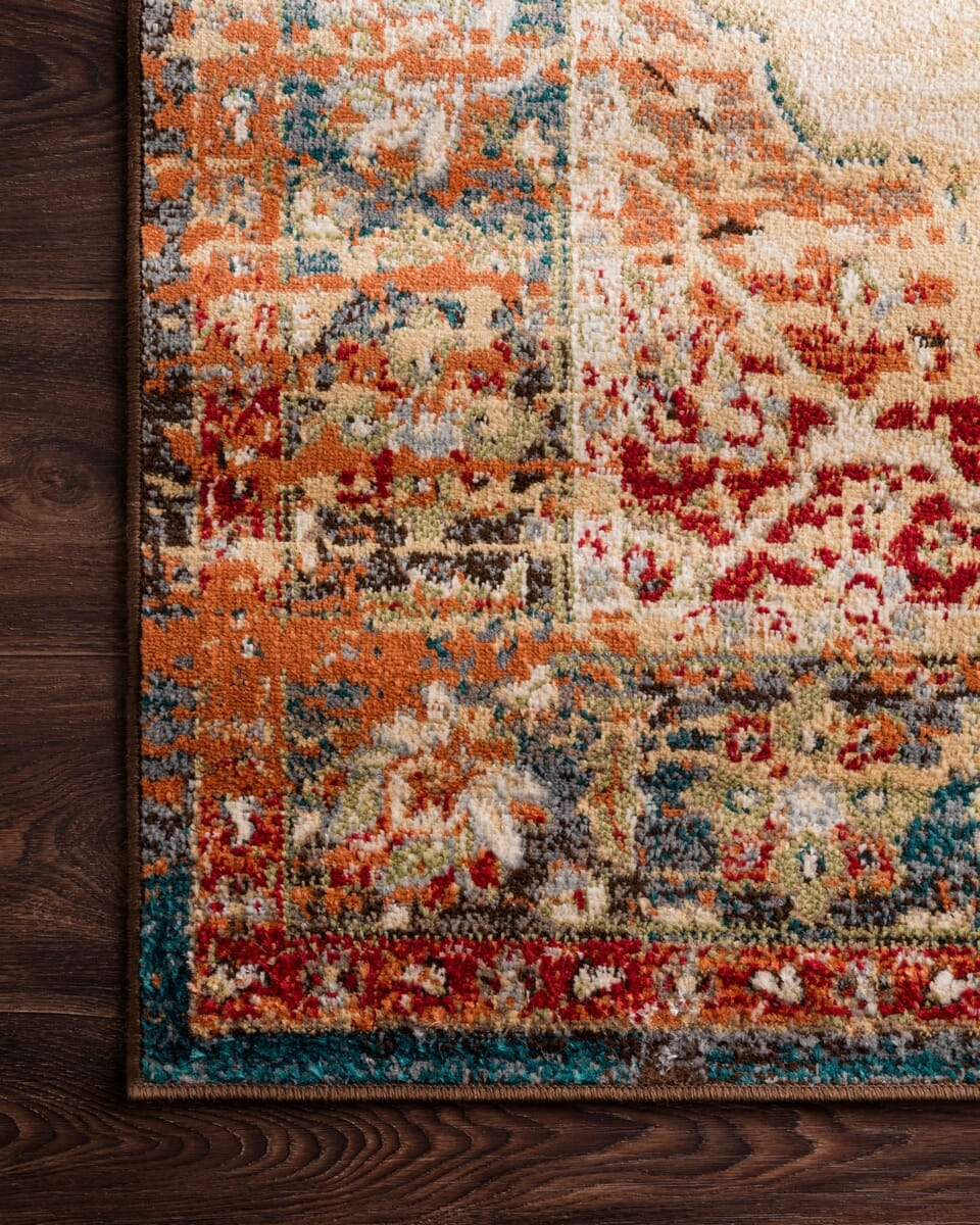Loloi Isadora Isa-04 Ant. Ivory / Sunset Rugs.