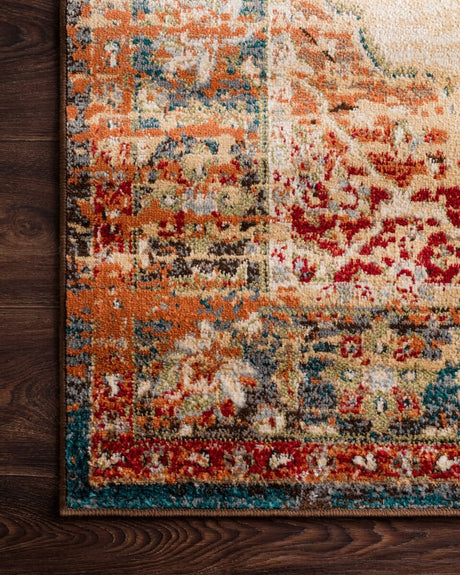 Loloi Isadora Isa-04 Ant. Ivory / Sunset Rugs.