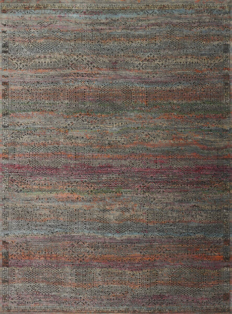 Loloi Javari Jv-02 Charcoal / Sunset Rugs.