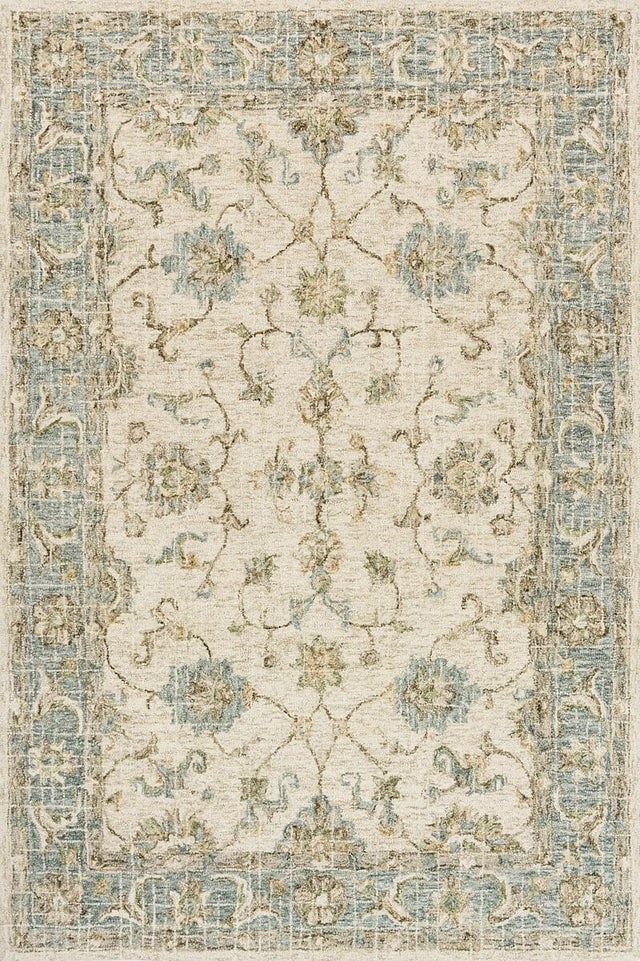 Loloi Julian Ji - 06 Ivory / Spa Rugs - Loloi - julaji - 06ivsp3656