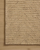Loloi Kai KAI-01 Beige Rug - corner on wood