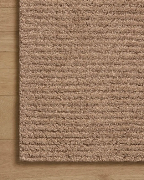 Loloi Kai KAI-01 Blush Rug - corner on wood