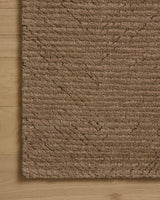 Loloi Kai KAI-01 Pebble Rug - corner on wood
