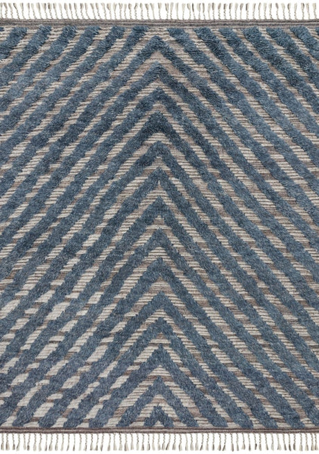 Loloi Khalid Kf-06 Blue/Pewter Rugs.