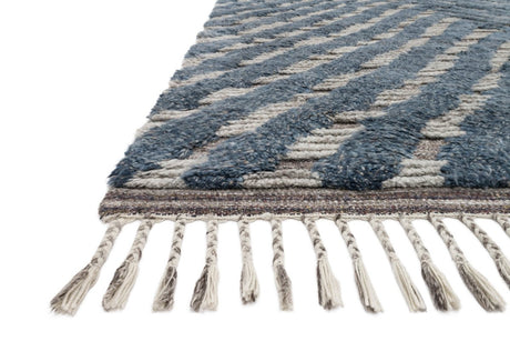 Loloi Khalid Kf-06 Blue/Pewter Rugs.