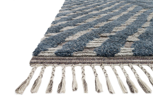 Loloi Khalid Kf-06 Blue/Pewter Rugs.