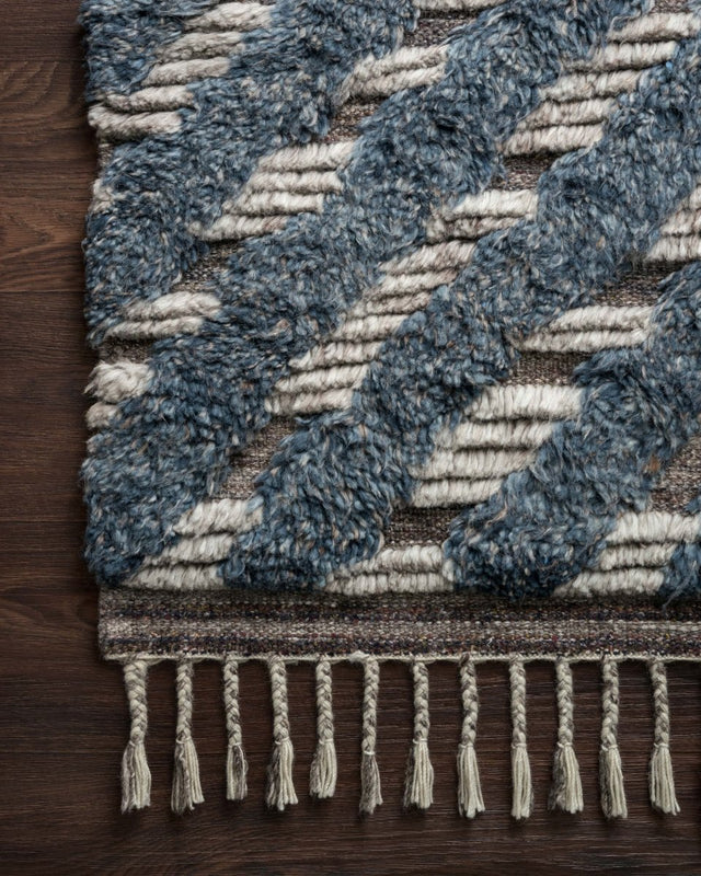 Loloi Khalid Kf-06 Blue/Pewter Rugs.