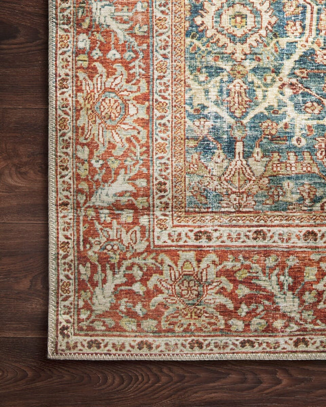 Loloi Layla Lay-04 Ocean / Rust Rugs.