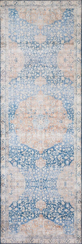 Loloi Layla Lay-07 Blue / Tangerine Rugs.