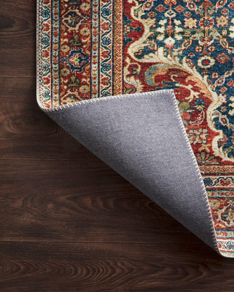 Loloi Layla Lay-09 Cobalt Blue / Spice Rugs.