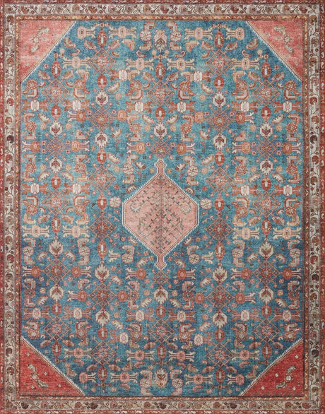 Loloi Layla Lay-10 Marine/Clay Rugs.