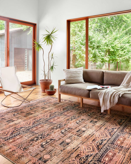 Loloi Layla Lay-14 Mocha/Blush Rugs.