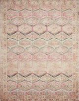 Loloi Layla Lay-17 Pink/Lagoon Rugs.