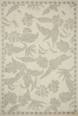 Loloi Lenore LNO-01 Ivory / Sky Rug - main flat